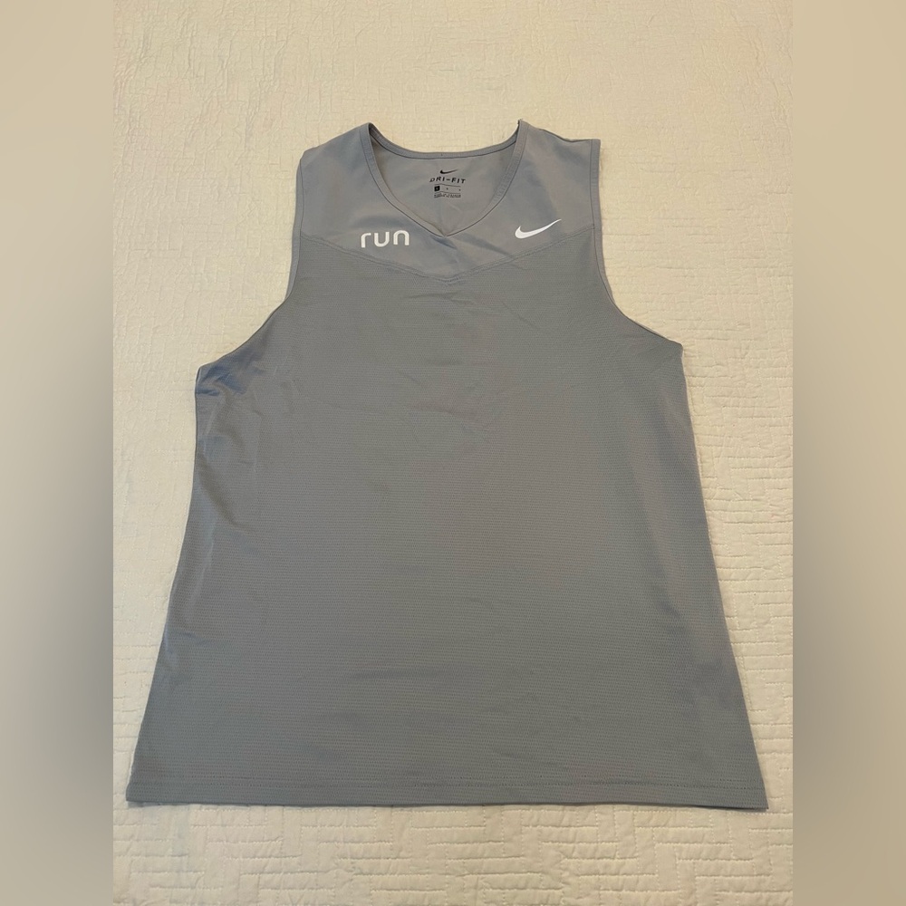 Nike Run Dry-Fit Gray Tank Top Size Large